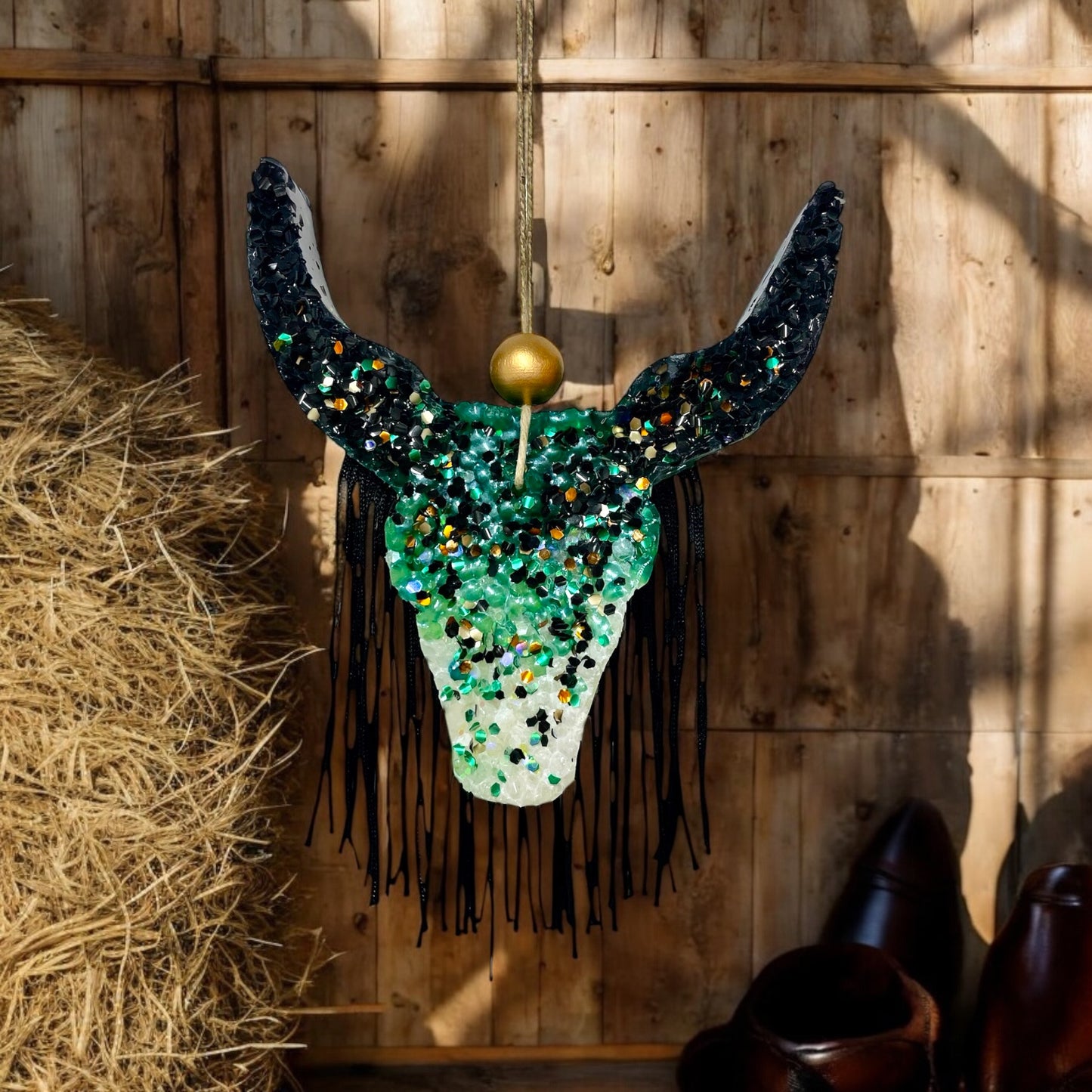 Rodeo Rebel Fringe Longhorn Freshie