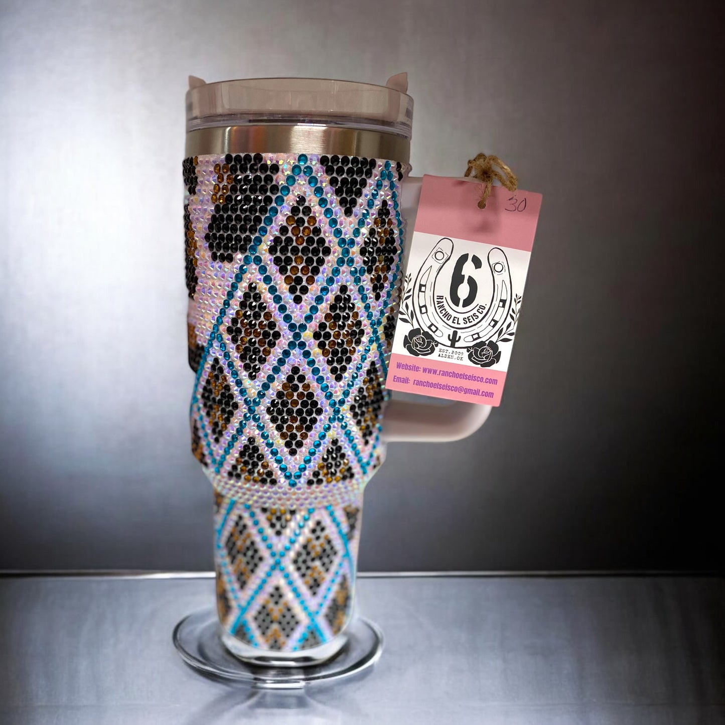 40 OZ Blinged out Tumbler