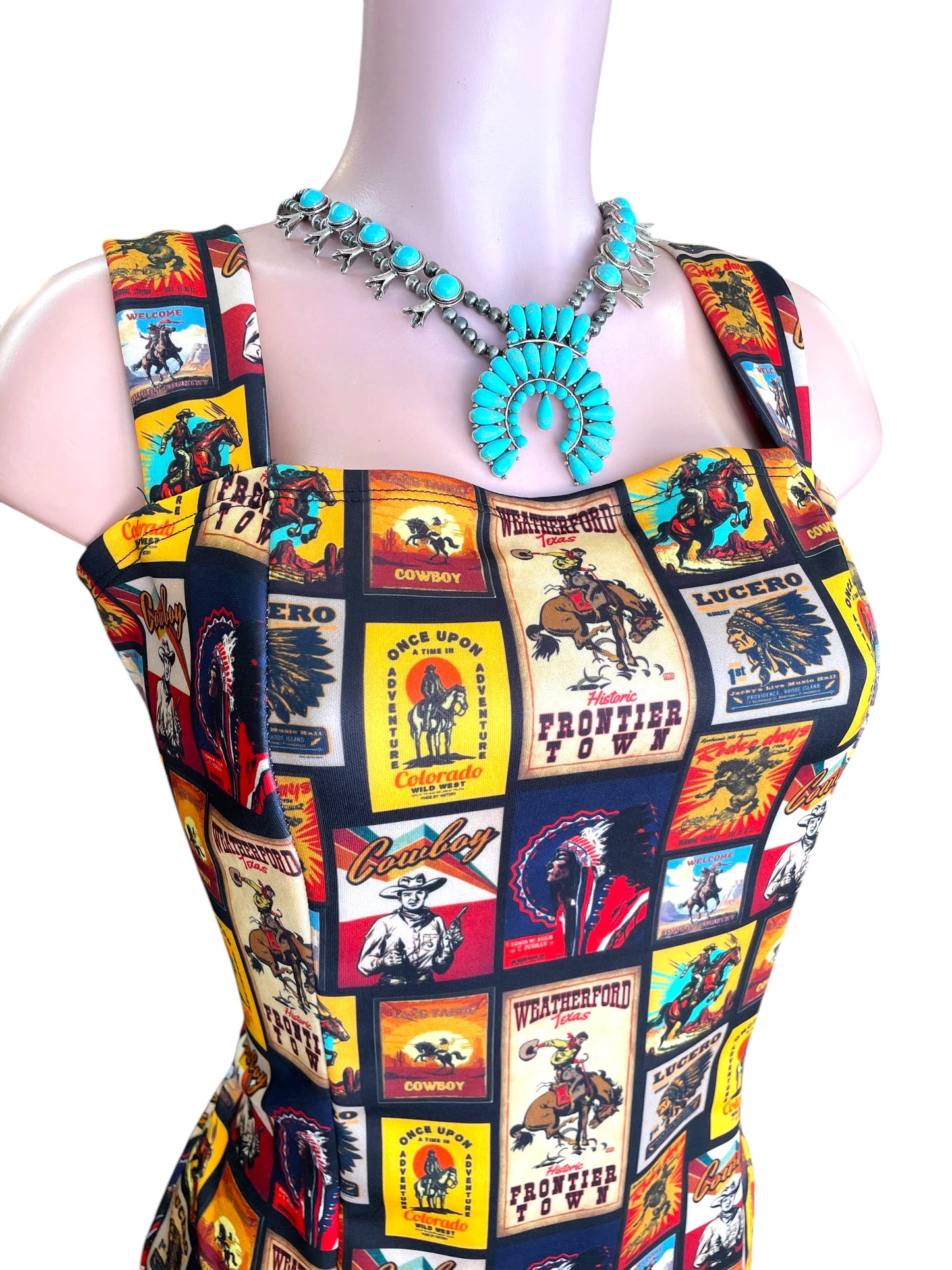 Cowgirl Collage Dress