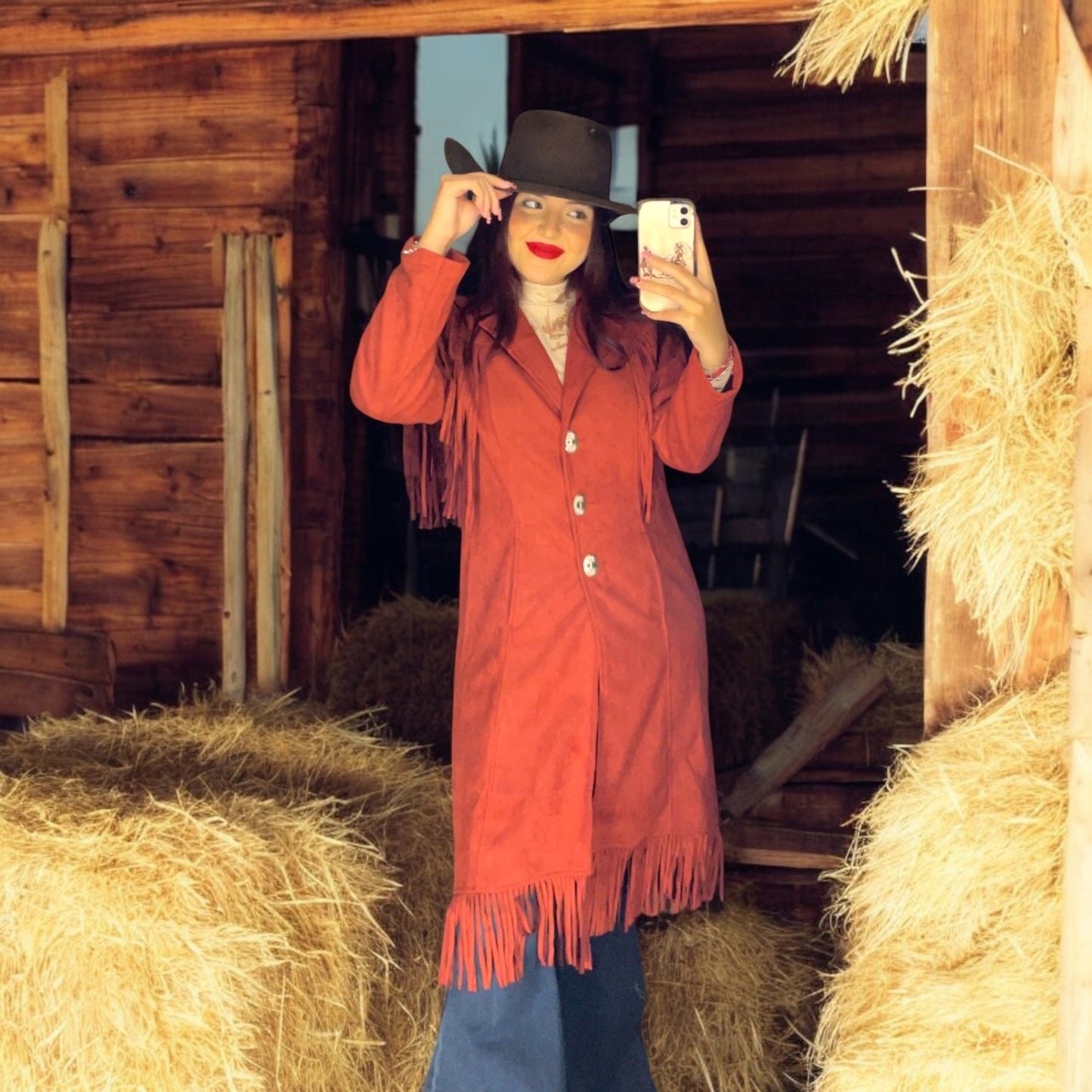 The Cowgirl Rides Away Suede Coat