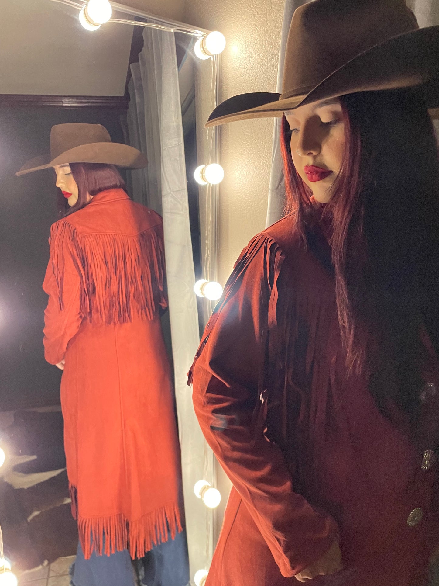 The Cowgirl Rides Away Suede Coat