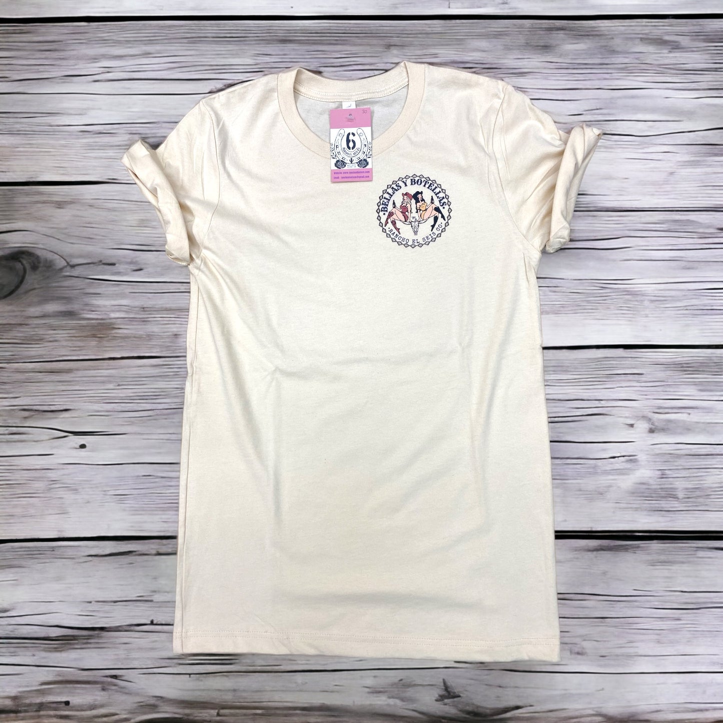 CUSTOM- Bellas Y Botellas Rancho 6 Tee (Beauties & Bottles) Unisex
