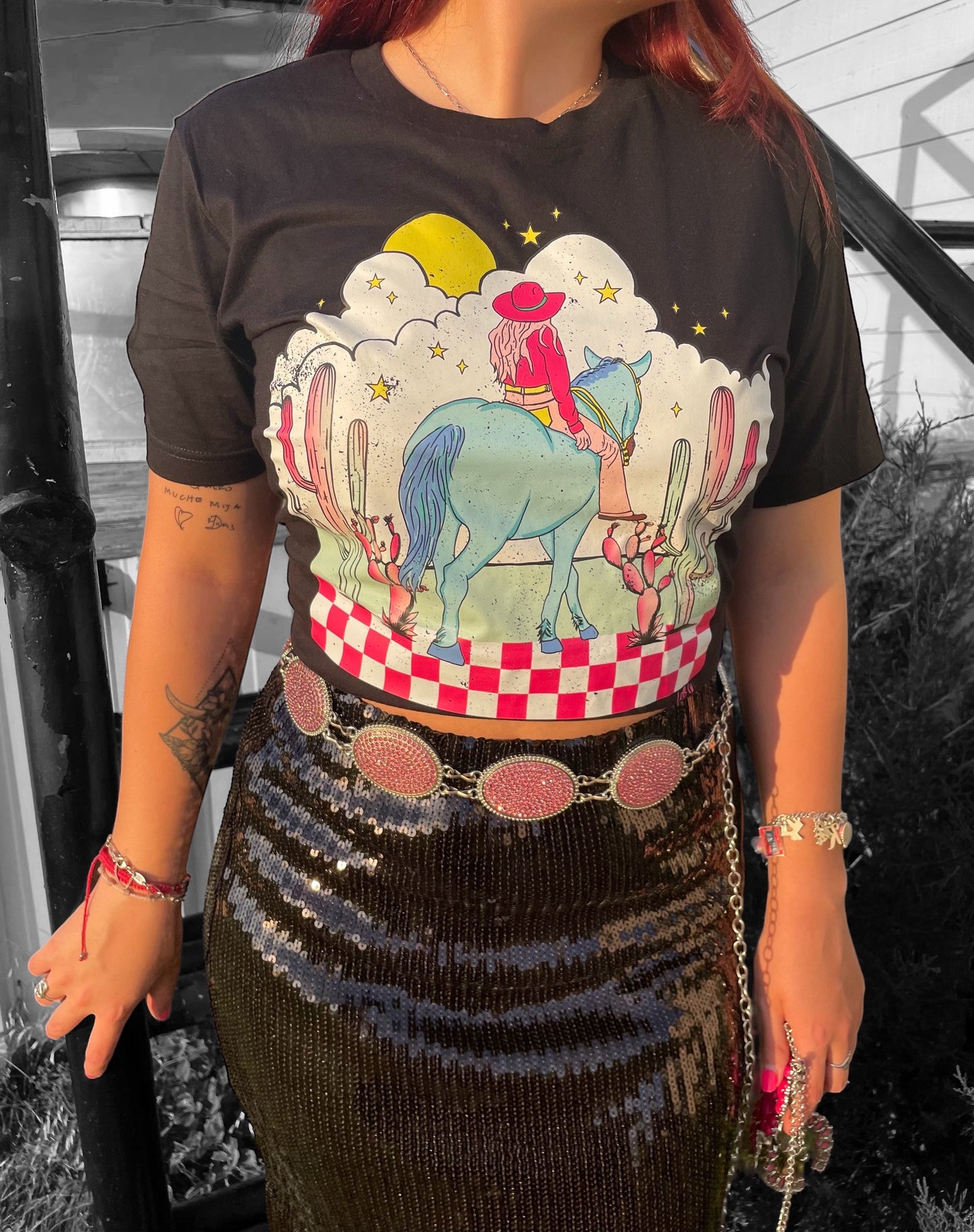 The “Midnight Cowgirl” Fringe Skirt