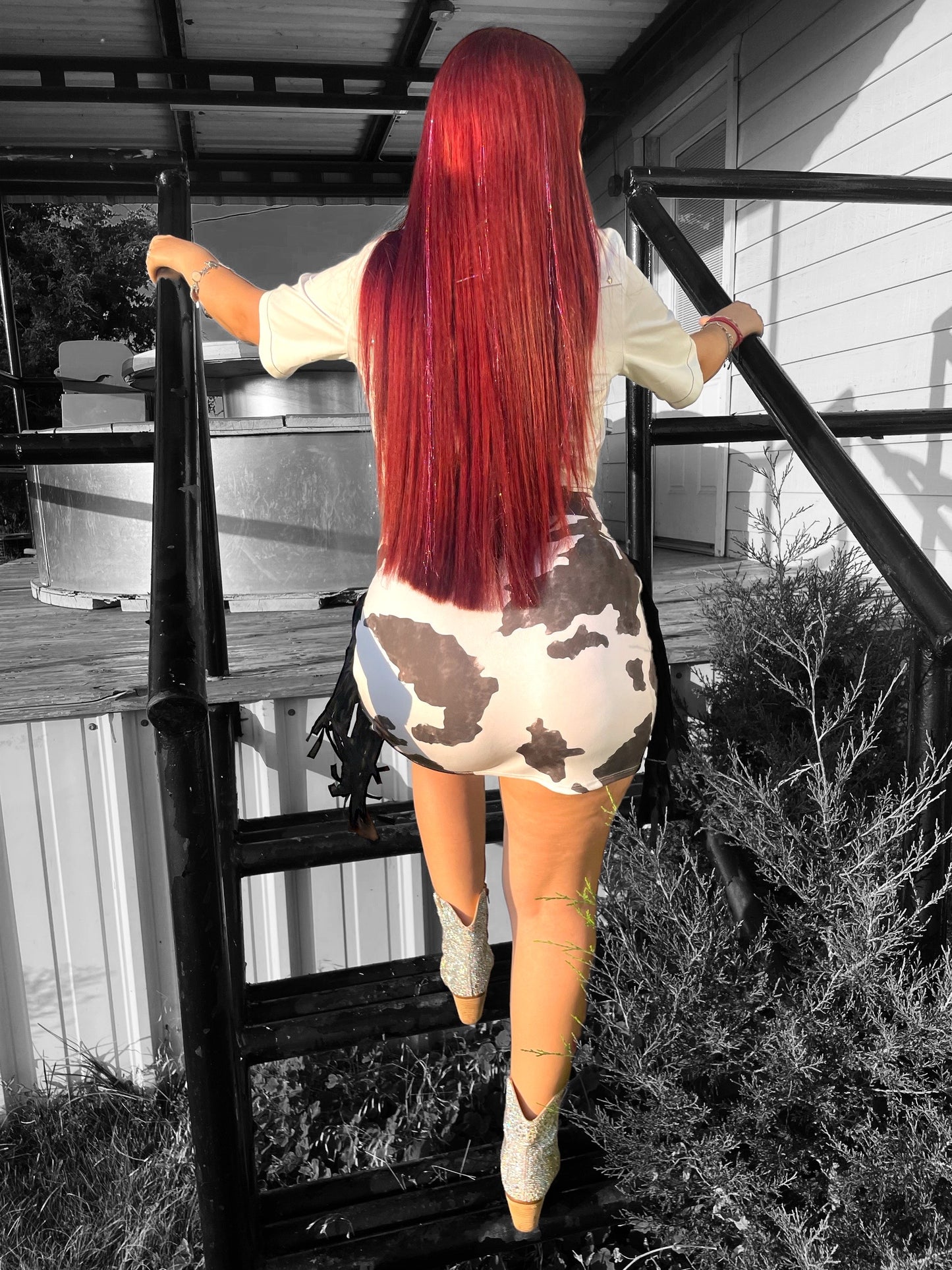 The “Moo-Mini” Fringe Skirt