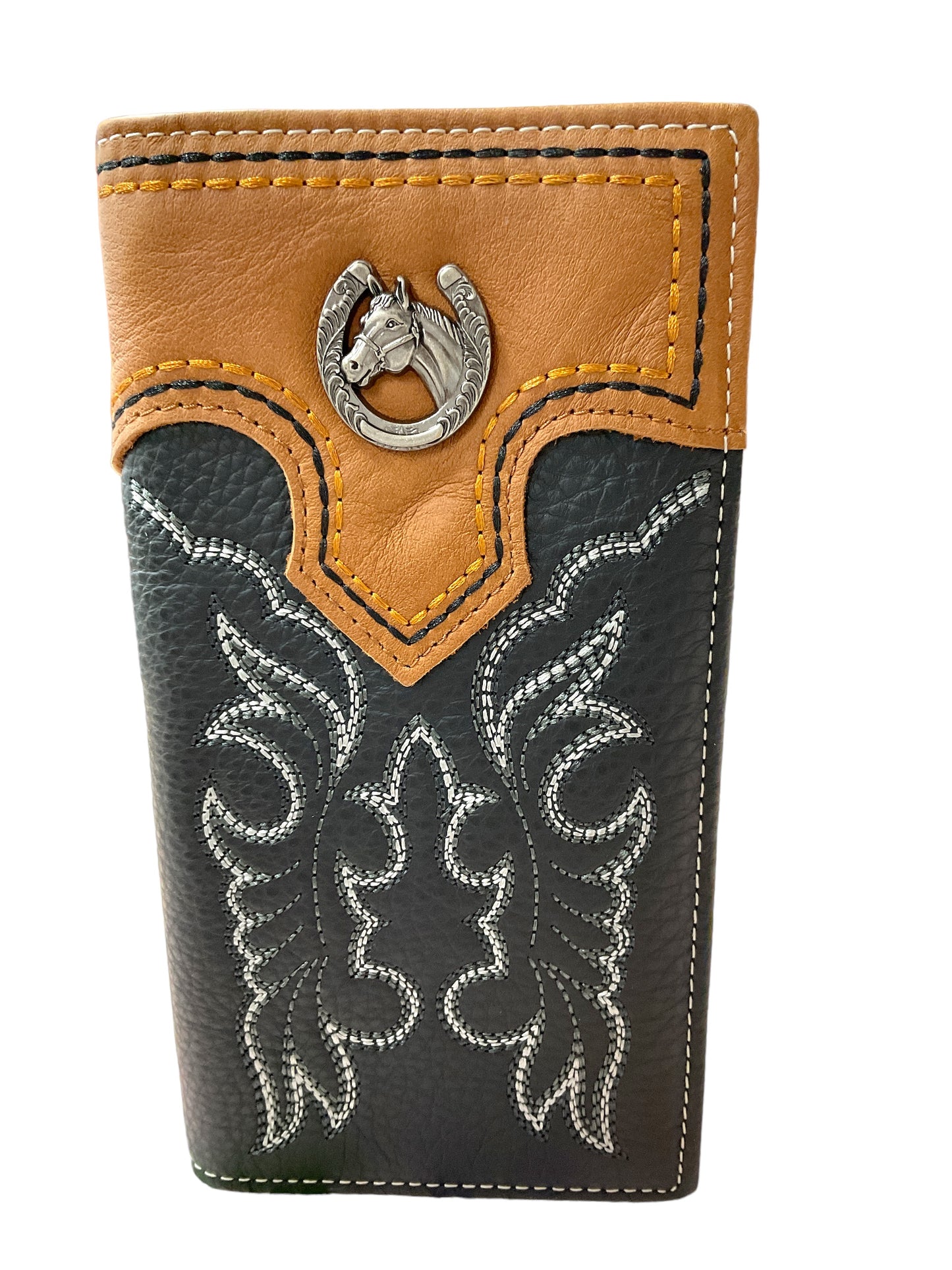 Montana West Genuine Tooled Leather Collection Men's Wallet