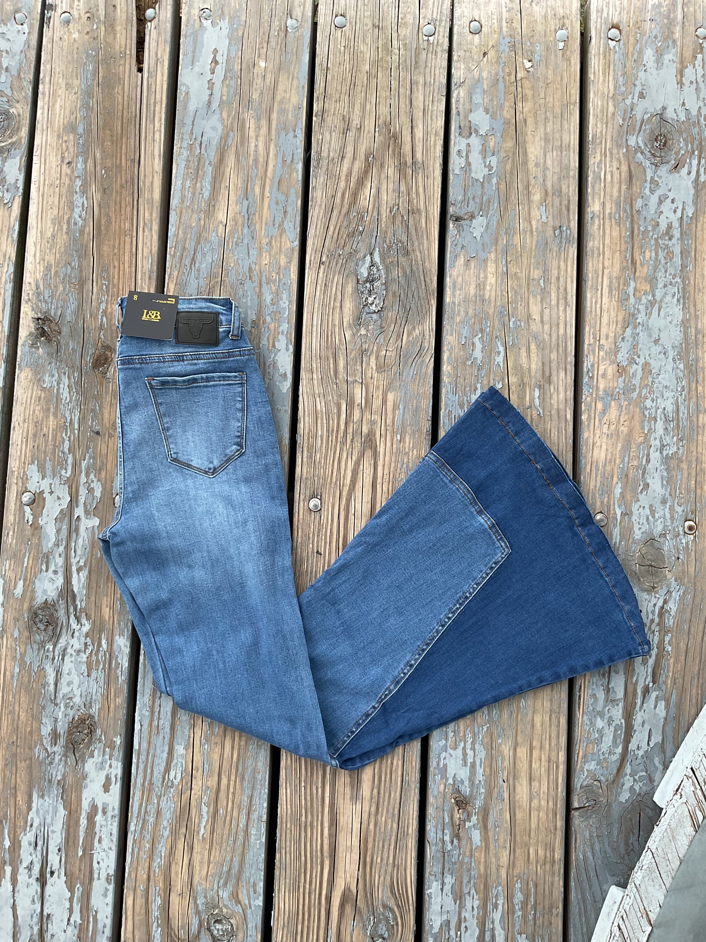 The Double Denim Bells (Plus Size Available)