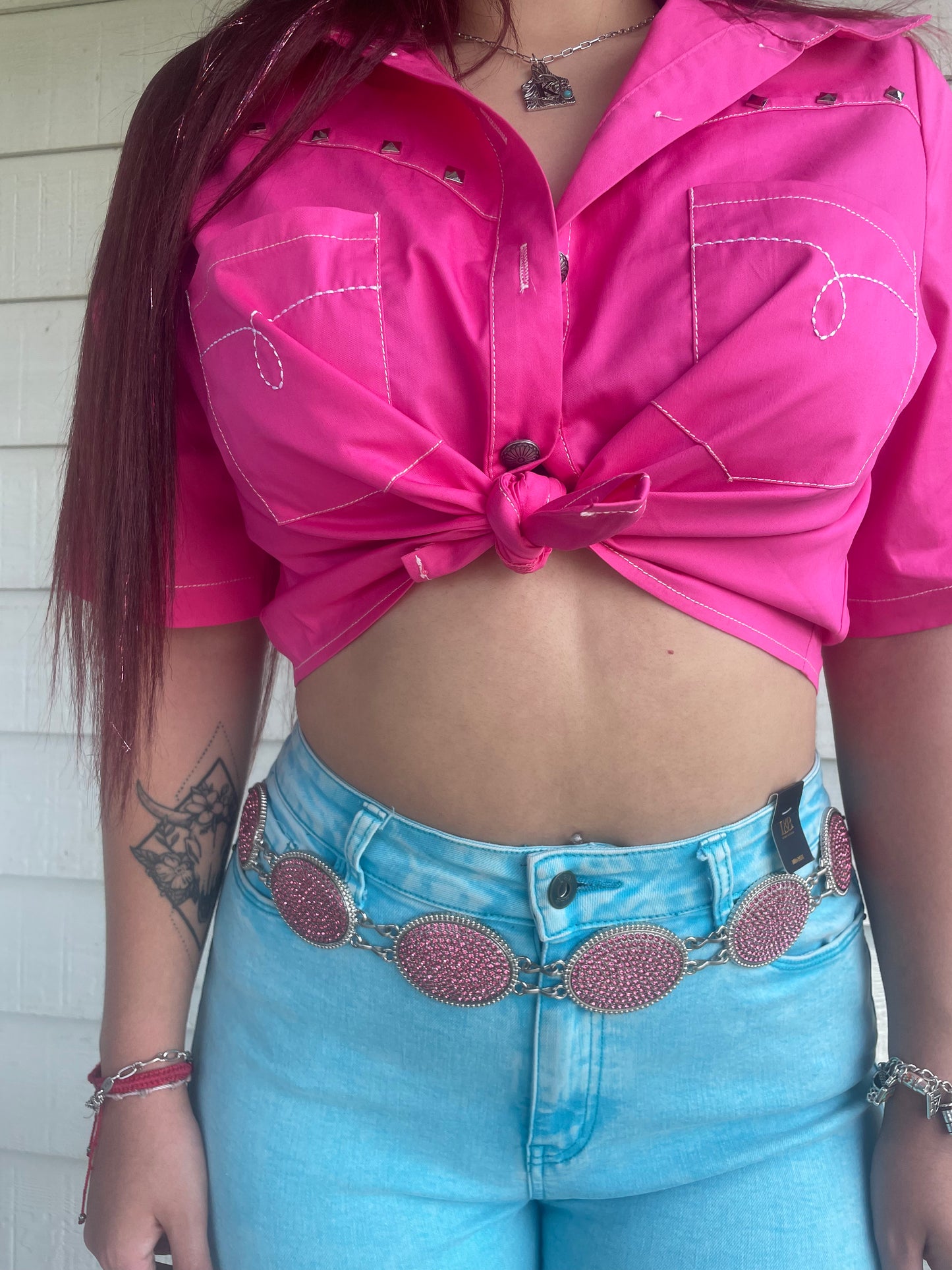 Shine Bright Like A Diamond Pink Belt
