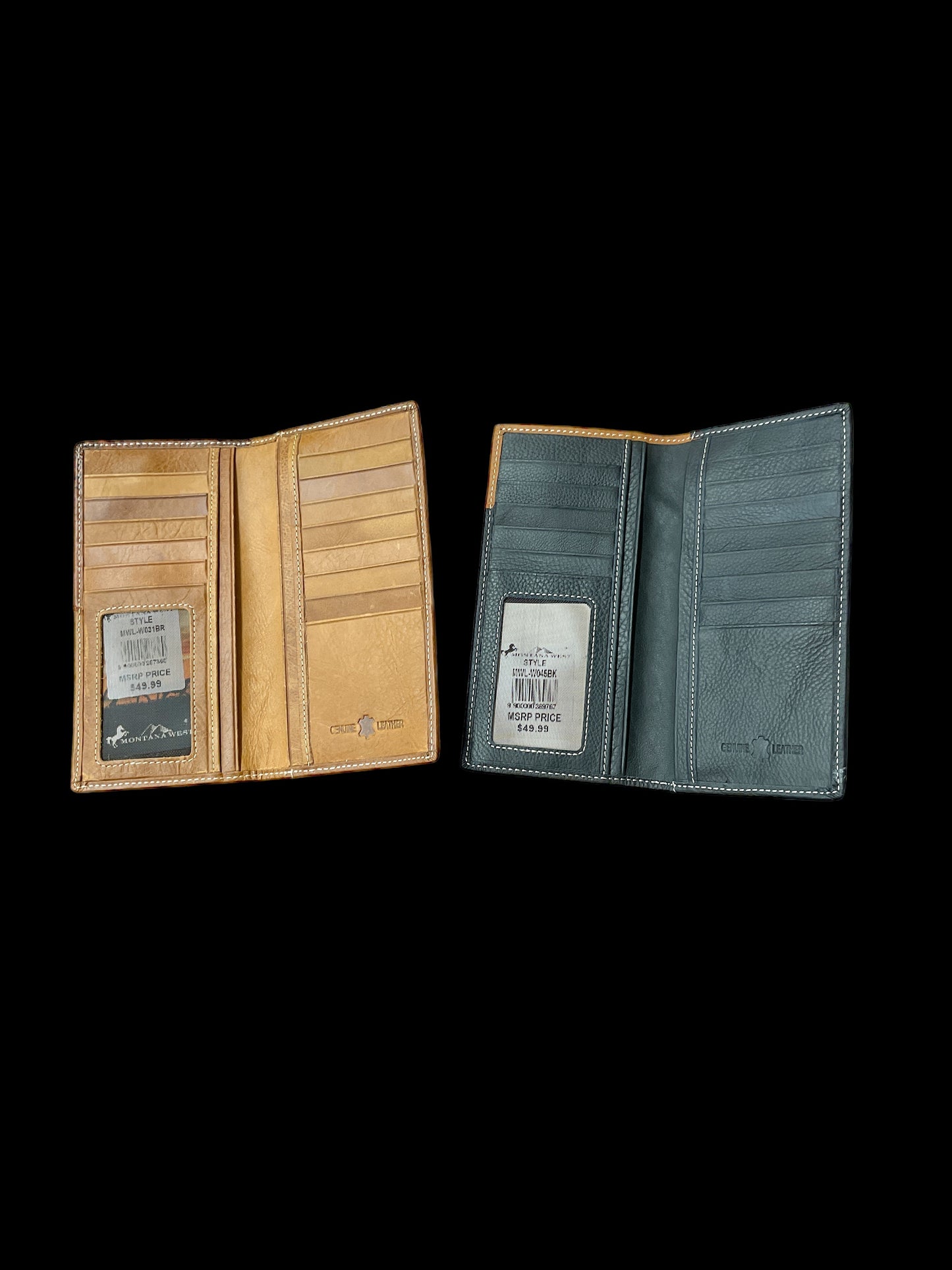 Montana West Genuine Tooled Leather Collection Men's Wallet