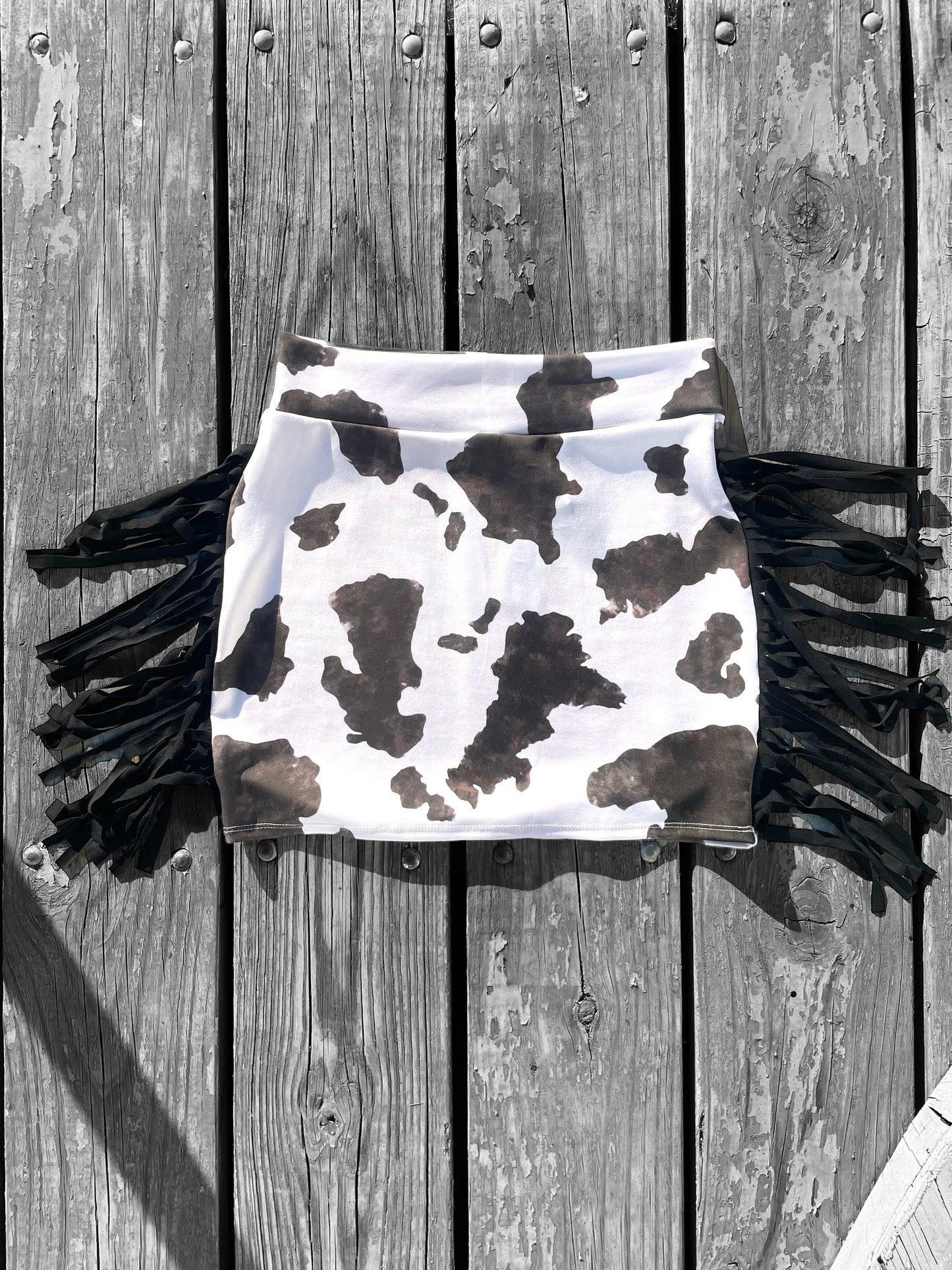 The “Moo-Mini” Fringe Skirt