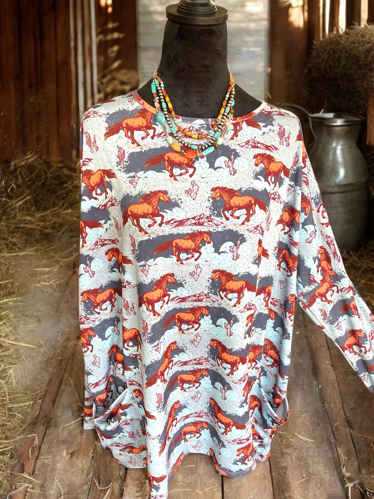 Stallion Shirt with Pockets