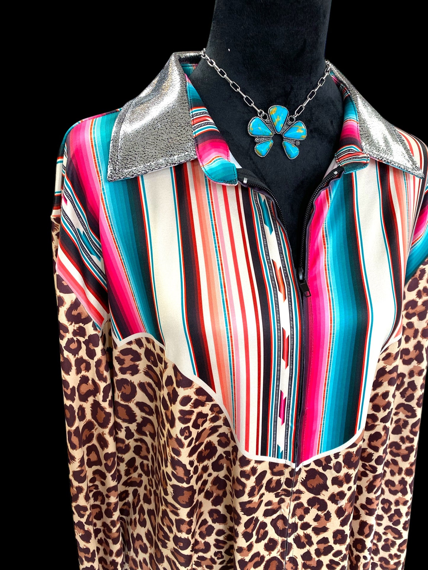 Serape & Leopard Western Shirt