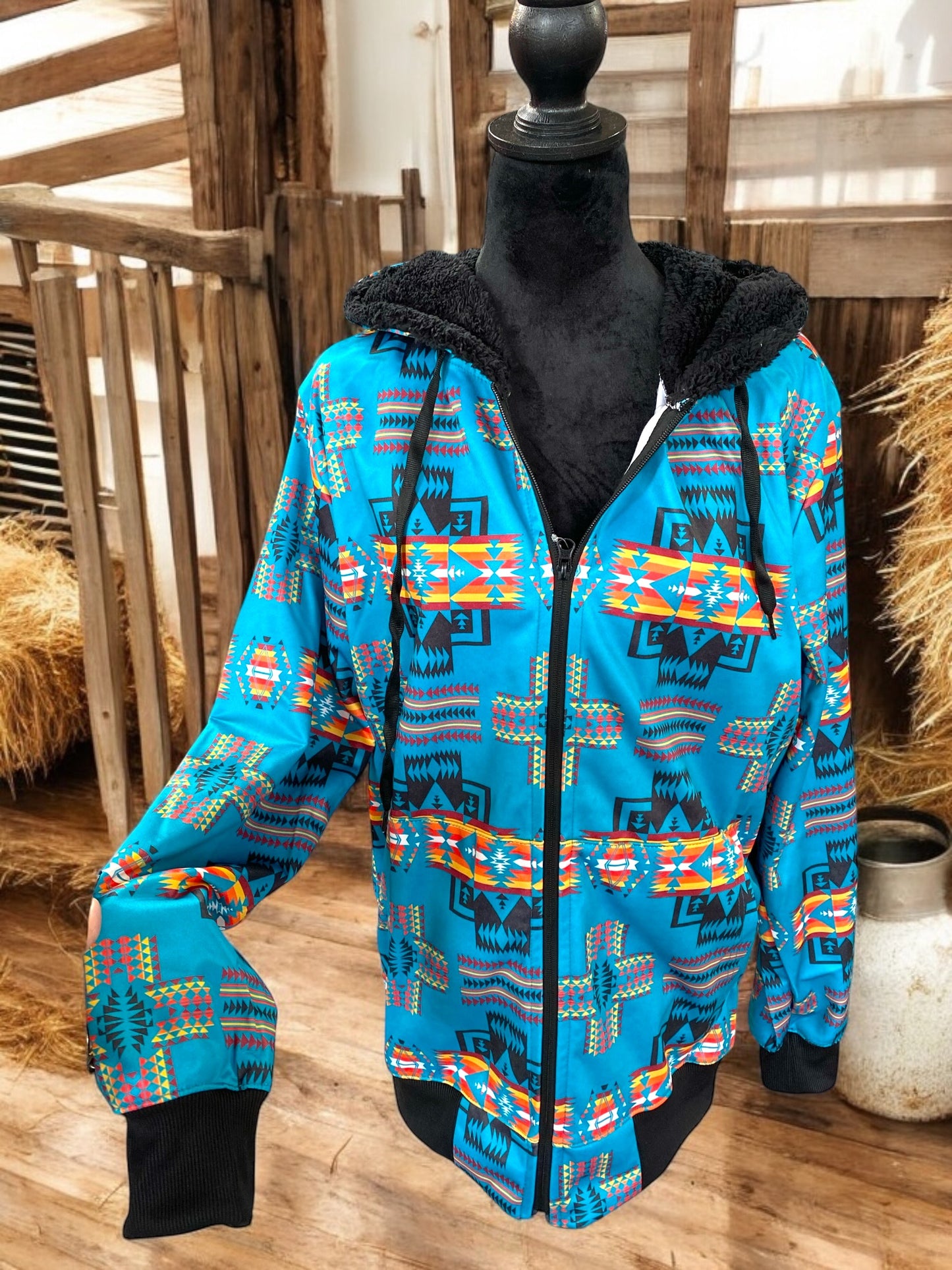 Aztec hooded Jacket