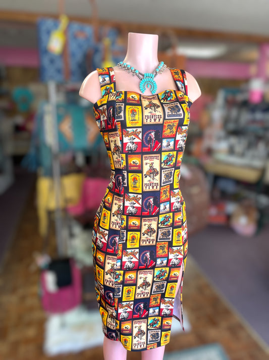 Cowgirl Collage Dress