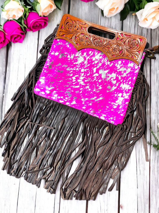 The Barbie Leather and Fringe Purse
