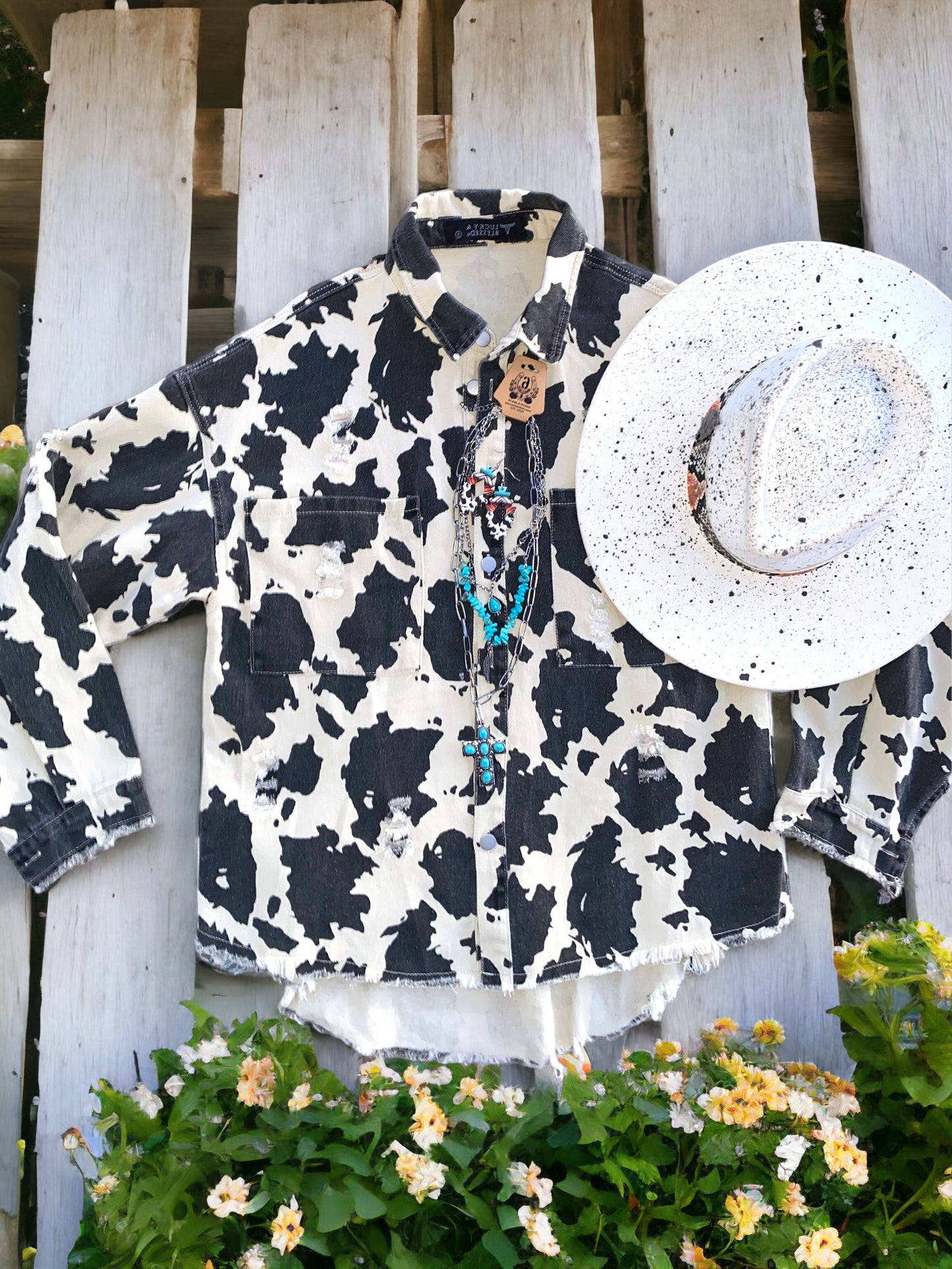 COWgirl Shacket (plus size also)
