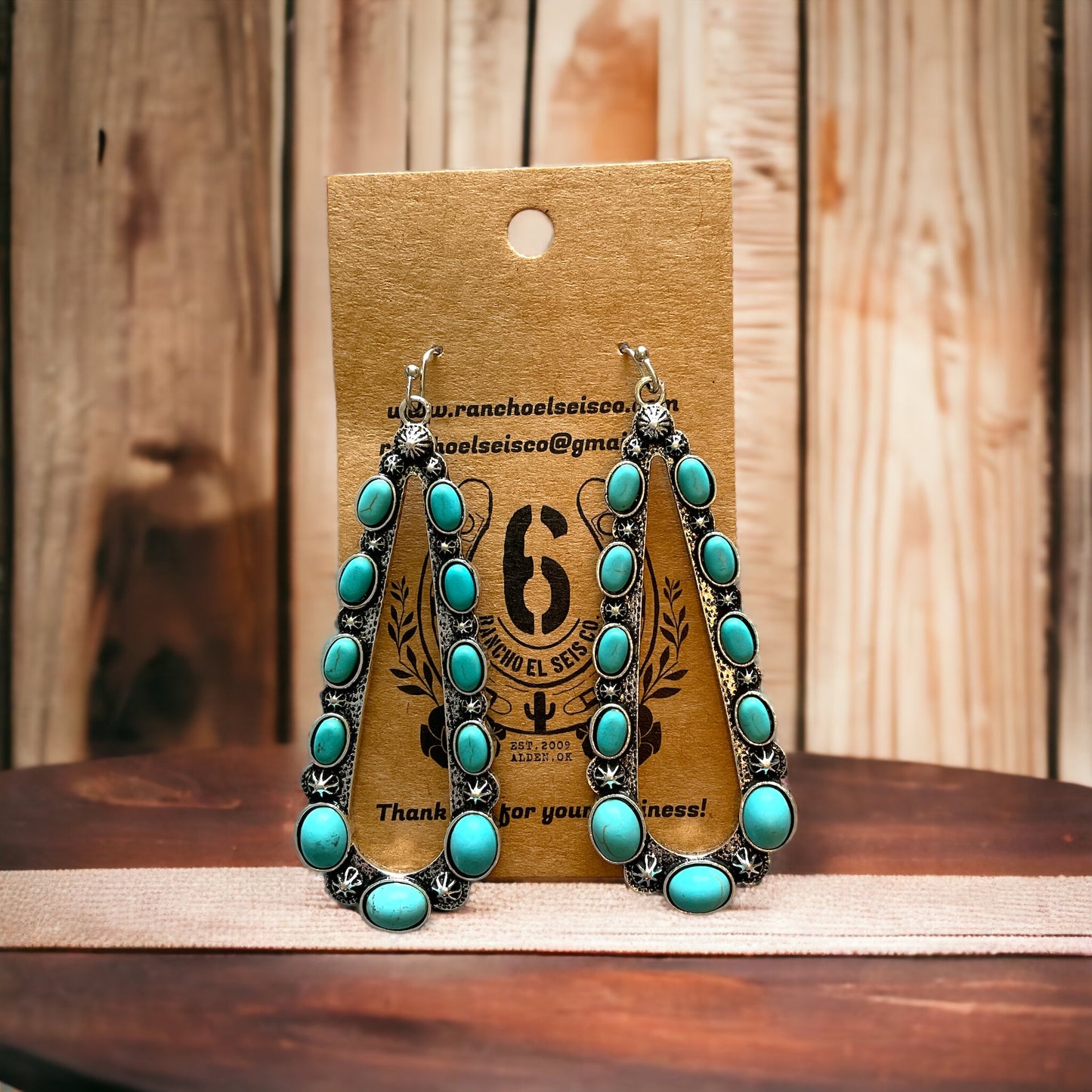 The Evie Tear Drop Turquoise Earrings