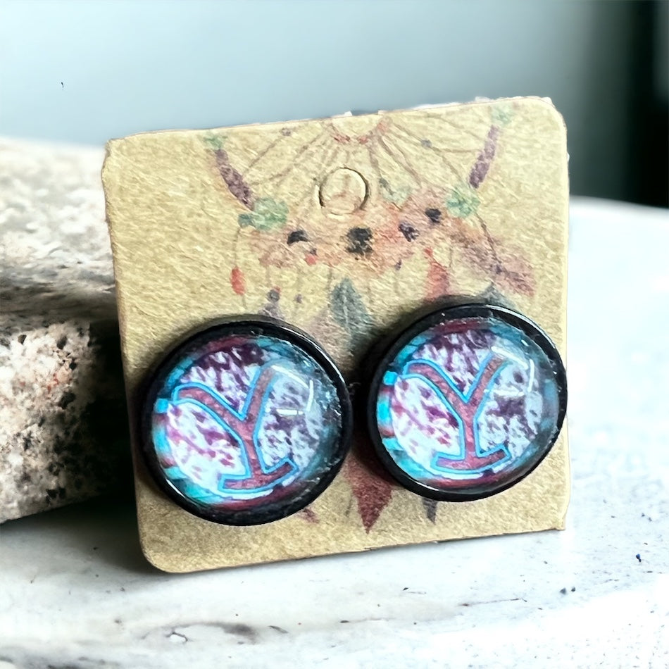 Yellowstone Brand Stud Earrings