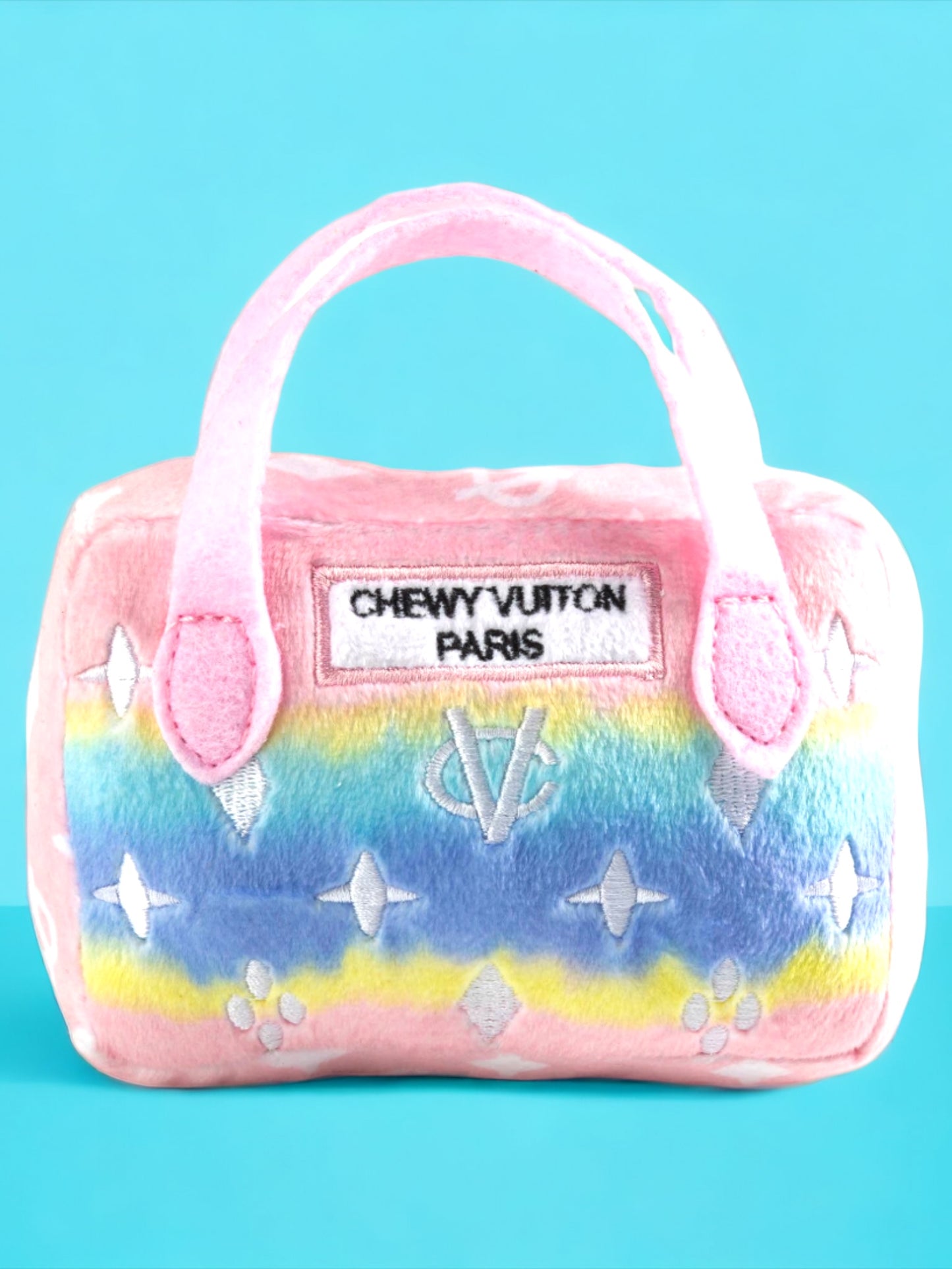 Pink Ombré Chewy Vuiton Handbag Squeaker Toy
