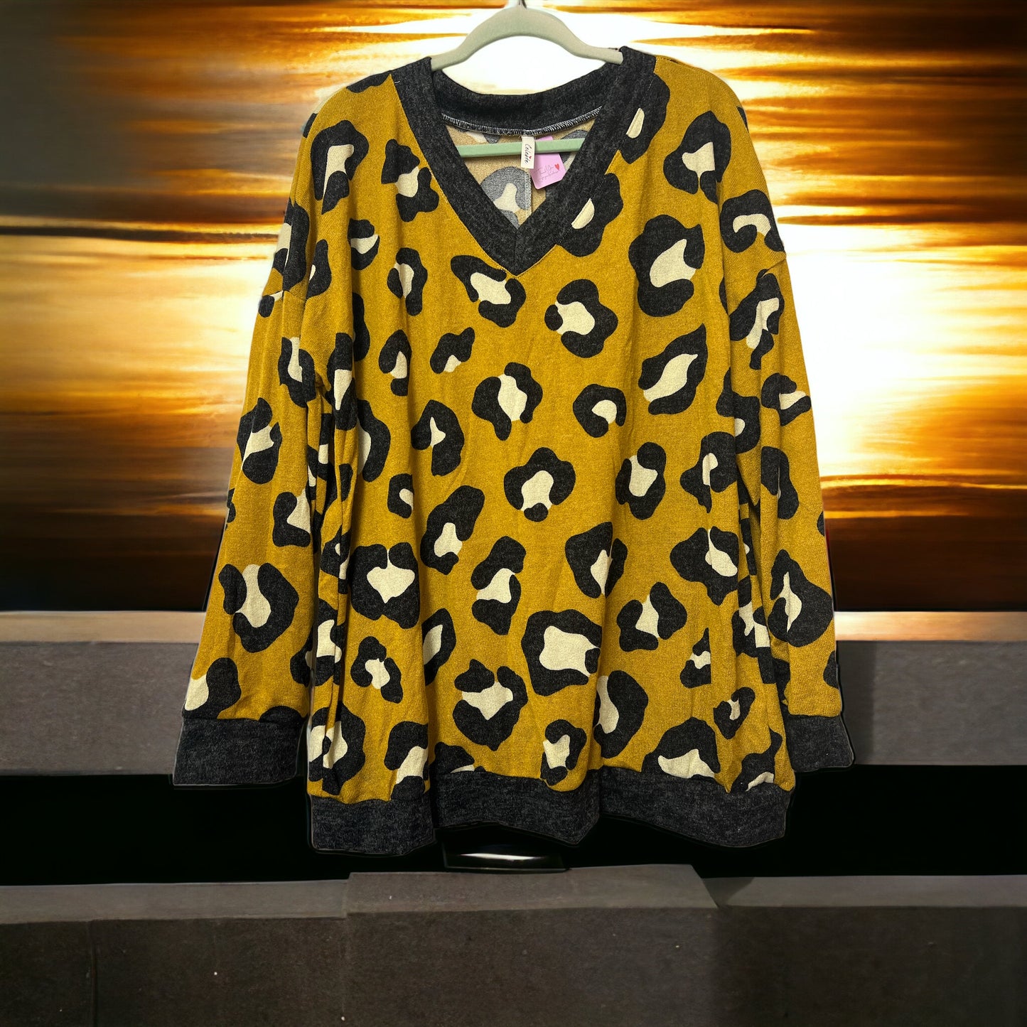 The Maurney Mustard Leopard Long Sleeve