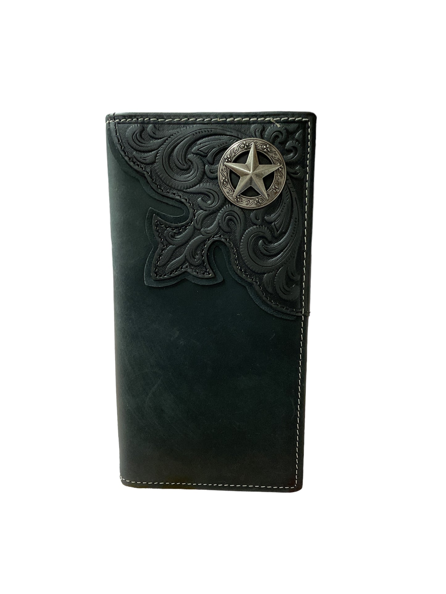 Montana West Genuine Tooled Leather Collection Men's Wallet