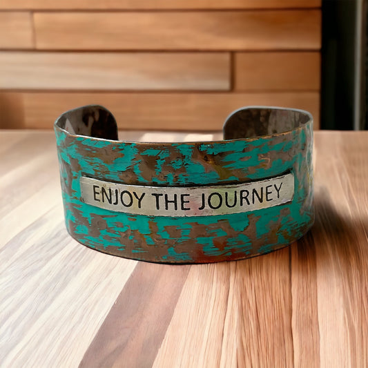 Enjoy The Journey Metal Western Cuff