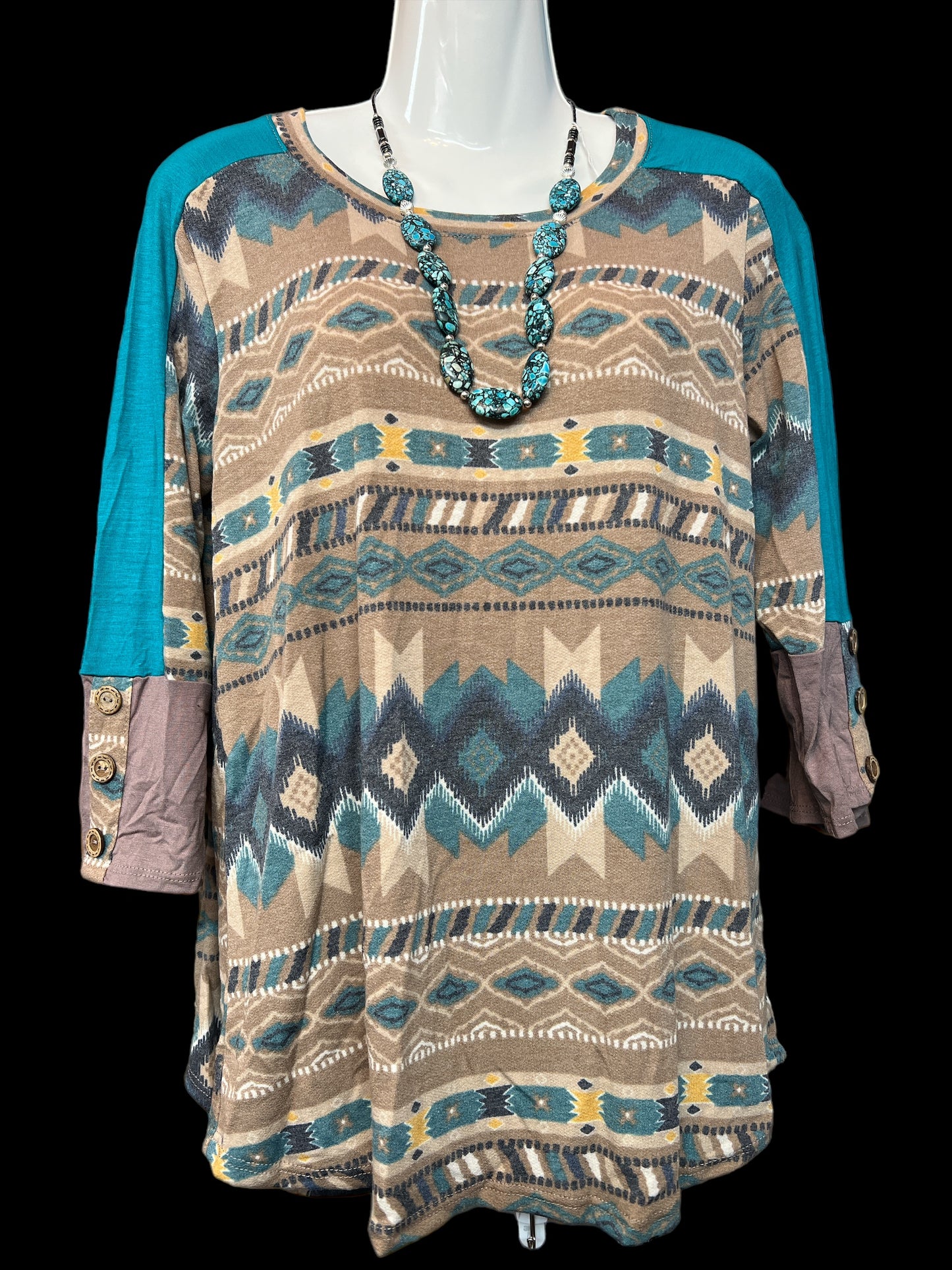 The Anna Aztec 3/4 Sleeve