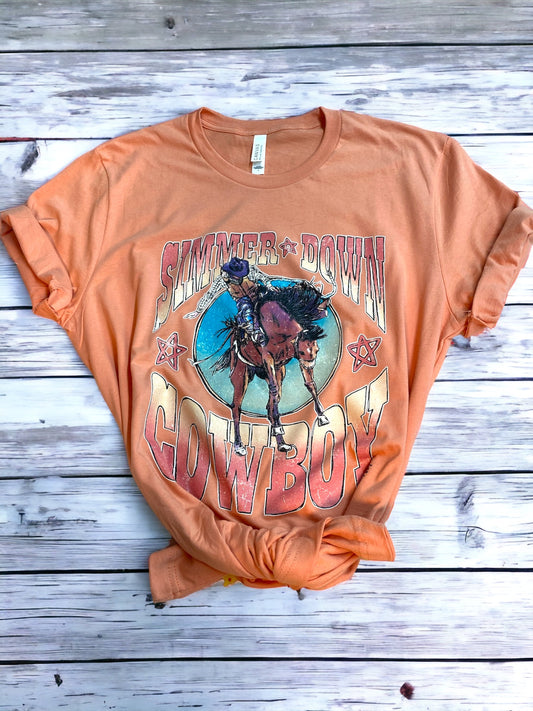 The “Simmer Down Cowboy” Graphic Tee